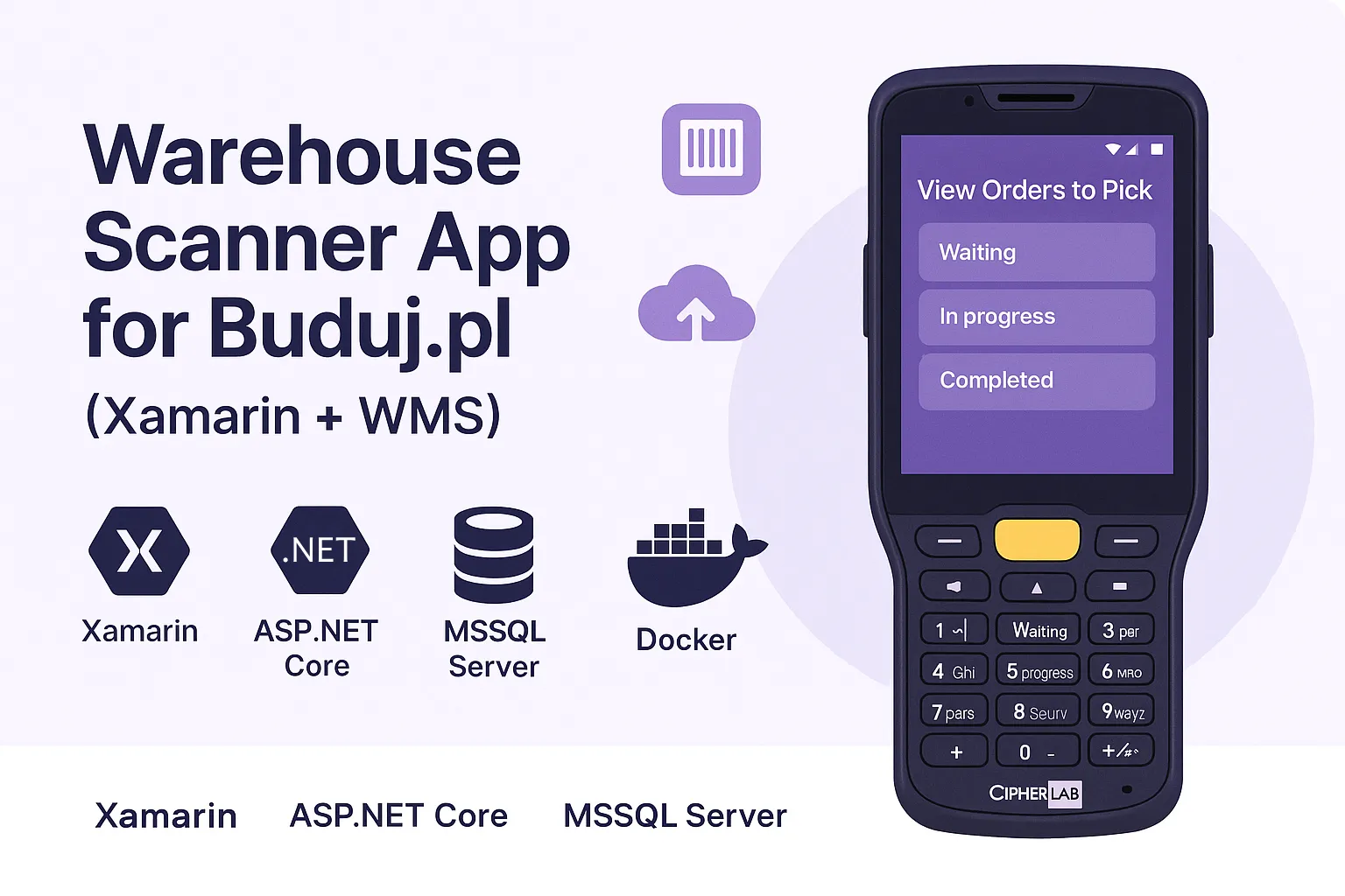Cover image for project: Warehouse Scanner App (Xamarin + WMS)